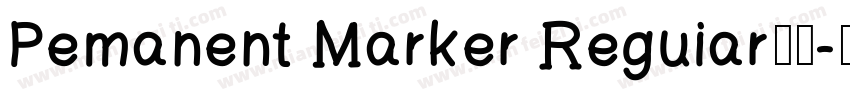 Pemanent Marker Reguiar字体字体转换